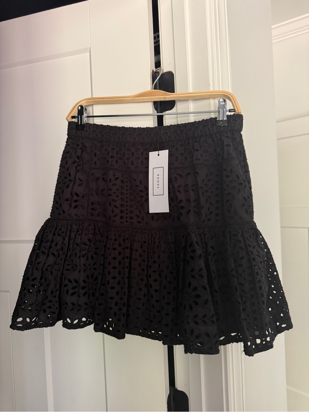 Rhode Carrie black eyelet skirt nwt new - Picture 3 of 7